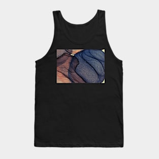 Blue and Purple Abstract Shapes and Forms Tank Top